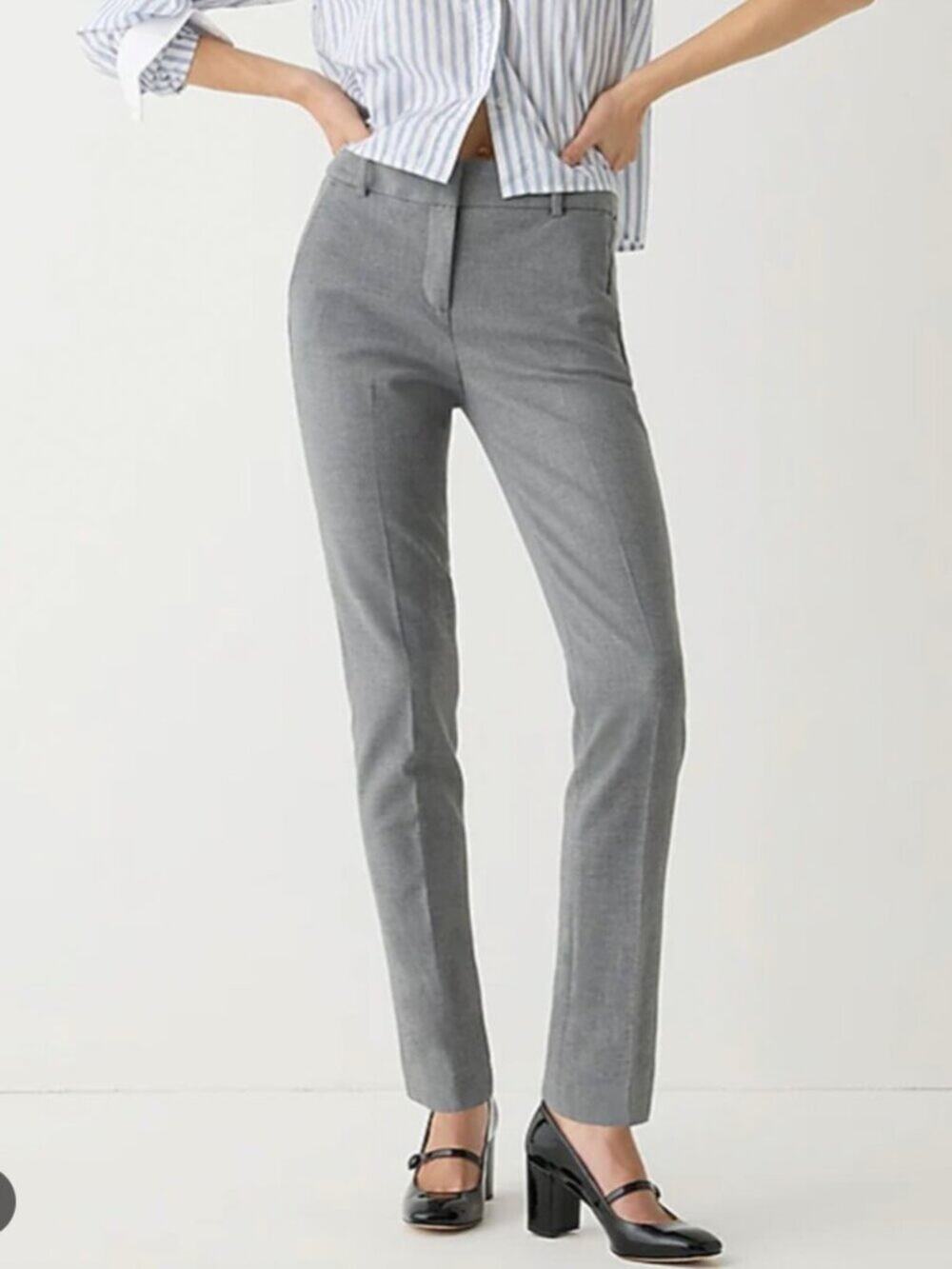 J. Crew Cameron Fit Ankle Pants in Gray Size 14